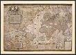 Art Poster Metal Framed Print - Orbis Terrae Descriptio - Artist: Gerard Mercator- Poster Size: 37 X 54