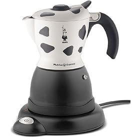 Bialetti 1-Cup Electric Mukka Express - Cow Print by Bialetti