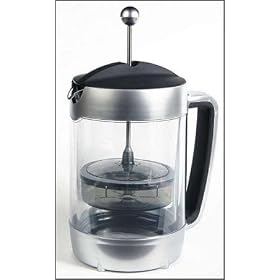 Smart Caf� Hot Cafetiere Matt Chrome 1.5lt 12 Cup