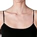 Khanomak Women's Plain Long Spaghetti Strap Tank Top Camis Basic Camisole Cotton (Small, Black)