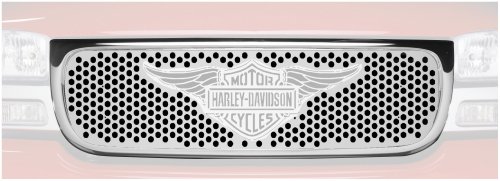 Putco 56102 Harley-Davidson Mirror Stainless Steel Grille with Wings Logo