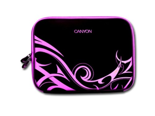 Canyon CNR-NB20P Notebook Schutzh&uuml;lle Sleeve bis 25,4 cm (10 Zoll) schwarz / pink Preisvergleich