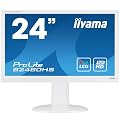 Iiyama B2480HS-W1 61 cm (24 Zoll) LED-Monitor (HDMI, DVI, VGA, USB, 2ms Reaktionszeit) wei�