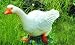 Figur Ente Gans 27 cm handbemalt Kunststofffigur f�r den Garten