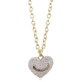 Juicy Couture Puffed Heart Two-Tone Pendant Necklace