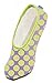 Snoozies Skinnies Lightweight Slippers | Cozy Slippers for Women | Travel Flats On The Go | Lime Dots | Large