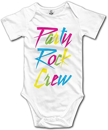 Sosoul Parti Roc Logo Unisex Short-sleeve Infant High Quality Jumpsuit Bodysuit White Size 24 Months