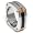 LAMBORGHINI Stainless Steel Carbon Fiber Ring w/ Orange Crystals Sz 9.0