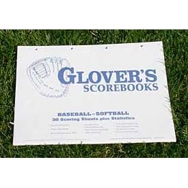(Price/1 PACKAGE)GLOVER'S 30 GAME SCORE SHEETS WITH STATS, Scorebooks, Baseball, MASA
