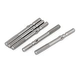 uxcell 磁気 六角スクリュードライバー ビット5mm 先端ラウンドシャンク　 5本入り 5mmx60mm