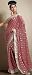Pink Viscose Indian Belly Dance Dress Wrap Sari Party Wear Saree with Unstitched Blouse