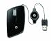 HP Retractable Mobile Mouse in Retail Packaging - Black