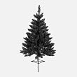 3' Pre-Lit Black Ashley Spruce Christmas Tree Yard Stake - Clear Lights