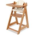 Wohnstyle - Design Hochstuhl Treppenhochstuhl ALEX Buche massiv inklusive Spielbrett und Sitzverkleiner