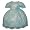 Girls Toddler Easter Dress - Embroidered Organza w/ Blue Pearl Beads (12M-3T), (12M)