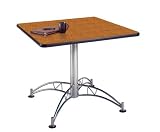 Review OFM  / OFM LT36SQ-CHERRY 36 Inch Square Multi-Purpose Table - Chrome X Base-Cherry