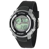 Armitron Mens Chronograph Black Strap Instalite Digital Sport Watch #406767BLK by Armitron