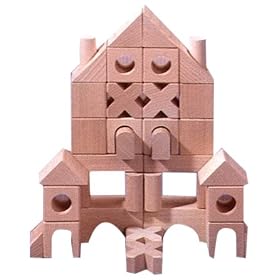 Little Village Archtictural Building Blocks 48 Pieces