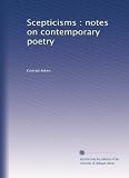 Scepticisms : notes on contemporary poetry