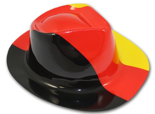 16 x Cowboyhut Deutschland Fanartikel WM EM Fußball Kunststoff Karneval