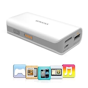 ROMOSS Mobile Juice Pack 5200mAh high capacity quick charge Power Battery with SD(TF card reader function)for iPhone5,iPod, iPad ,HTC Thunderbolt,HTC Inspire 4G, Samsung Intercept M910, Samsung Transform M920,Huawei Impulse 4G U8800, Huawei M735, Huawei Ascend M860 and much more USB devices and much