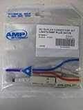 Amp Lightcrimp Plus SC Duplex 50/125um Fiber Optic Connector, Ceramic Ferrule