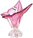 hand blown murano cranberry vase C16