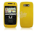Yellow Premium Super Grip Soft Silicone Skin Cover for Nokia E71 / E71X Pho ....