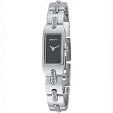 DKNY NY3430 Ladies Stainless Steel, Black Dial And Swarovski Crystals Watch