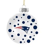NFL New England Patriots Polka Dot Ball Ornament