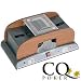 CQ Wooden Effect Automatic Card Shuffler - Authentic casino style finish