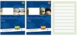Produkt-Bild: Schulheft A4 Lineatur 1, Heft farbig hinterlegt, 1. Klasse, Schuljahr