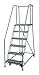 Cotterman 1506R3232A1E20B4W4C1P6 - Rolling Ladder Steel 90In. H. Gray