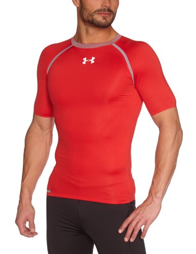 Under Armour Dynasty Heatgear Vented Compression Men's T-Shirt - Red/Steel, L