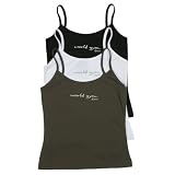 LCS World Gym Ladies Crop Spaghetti Top