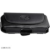 LEATHER CASE POUCH with BELT CLIP for BLACKBERRY 8100 PEARL / MOTOROLA SLVR L7, L6, L2 / MOTOROLA KRZR MOTOKRZR K1, K1m (AVAILABLE IN BLACK AND PINK)