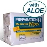Preparation H - Medicated Wipes, (48 Wipes X 3 Packs), 144 Wipes