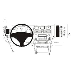 Brodit Proclip passend f�r Toyota Camry Solara, 04-09 L�ftungsschlitze Links (nur passend f�r USA)