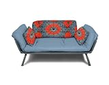 American Furniture Alliance Mali Flex Futon Frame and Cushions, Spiderweb