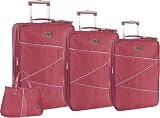 Diane von Furstenberg Women's Betty 4-Piece Luggage Set Suitcase,Violet