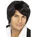 Black wig with short hair for men