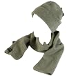 WINTER SKI SKATE POLAR FLEECE HAT BEANIE SCARF SET * GRAY