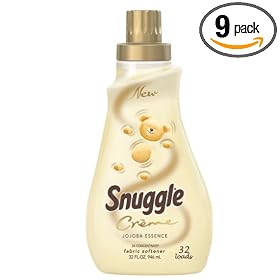 Snuggle Cr?me Jojoba Essence, 3x Concentrate, Fabric Softener, 32-Ounce Bottles (Pack of 9)