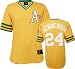 Rickey Henderson Gold Majestic MLB Cooperstown Replica Oakland A's Jersey - Medium