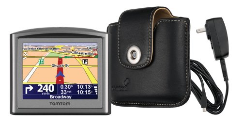 TomTom ONE 3rd Edition Special-Edition Bundle with Leather Carrying Case and Home Charger