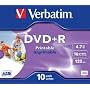 Verbatim - 10 DVD + R - 4,7 Go - 16x - boitier