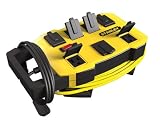 Stanley 32060 Outrigger 7-Outlet Power Station with Cord Caddy, Yellow and Black, 6-Ft