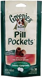 Pill Pockets for Dogs Small Pills 30ct Beef Tablets