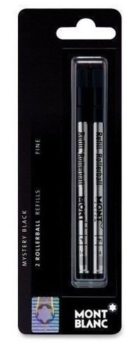 Mont Blanc Fine Point Black Rollerball Refills (2 Pack)