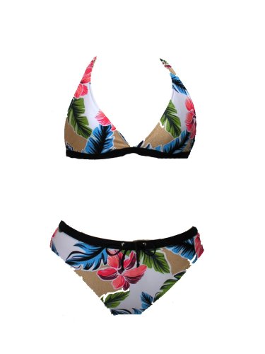 Nautica 2 Pc Bright Tropical Halter Hipster Bikini